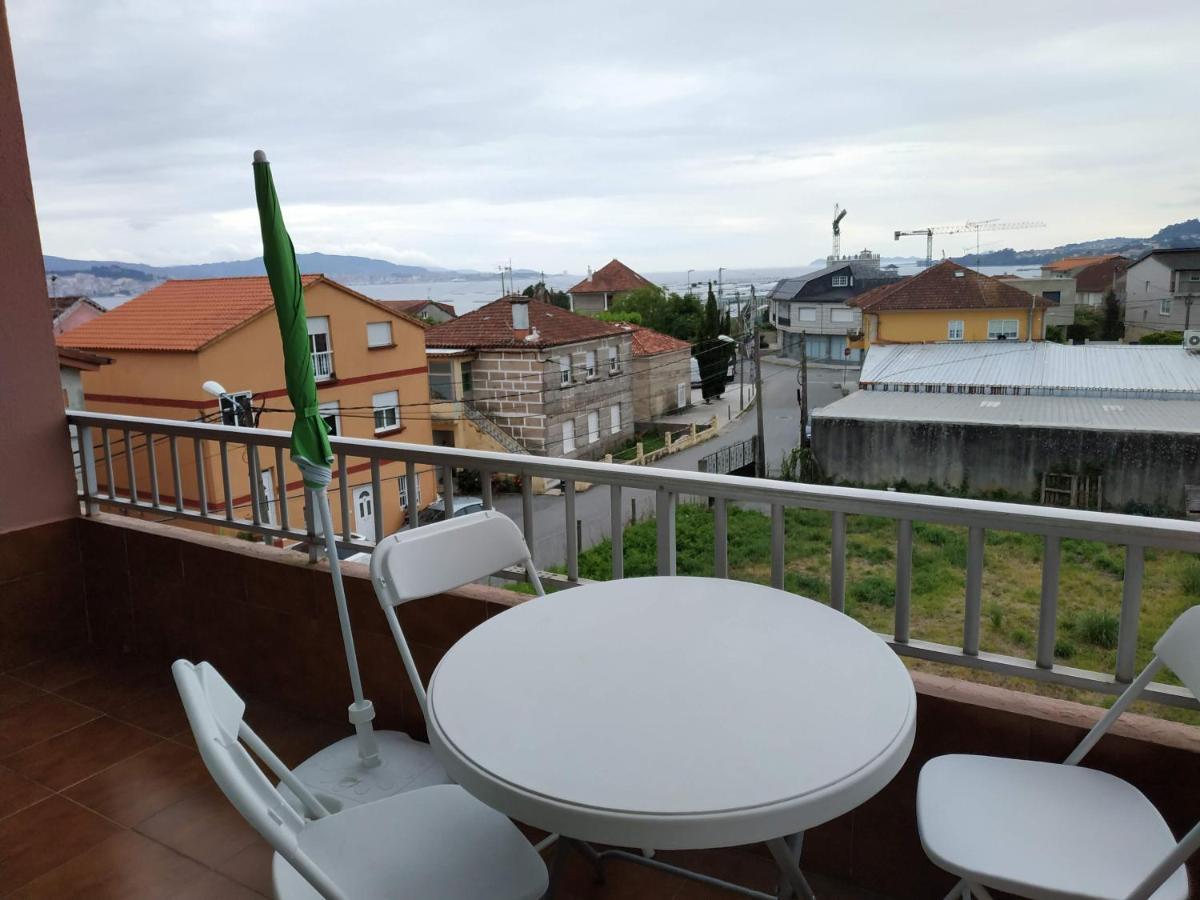 Amplio Apartamento Exterior Con Vistas A Islas Cies Moaña Esterno foto